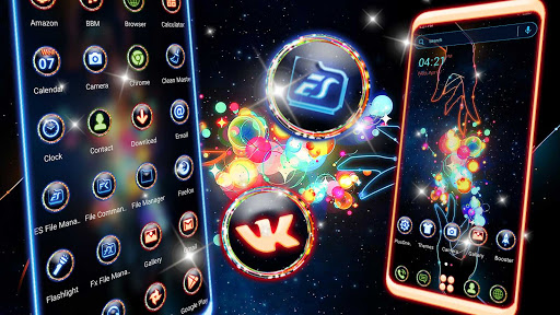 Neon Magical Hand Theme ekran görüntüsü