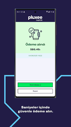 Pluxee Cep POS ekran görüntüsü