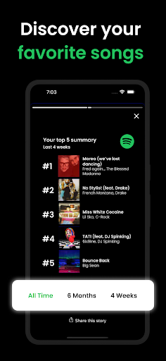 Stats for Spotify - Receiptify ekran görüntüsü