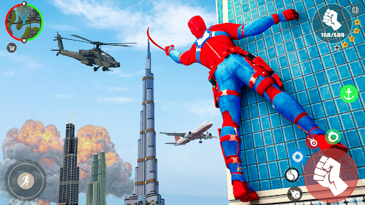 Spider Rope Hero Rescue 3D ekran görüntüsü