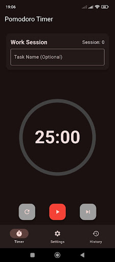 Pomodoro Timer ekran görüntüsü