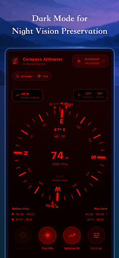 Compass Altimeter: Sun & Moon ekran görüntüsü