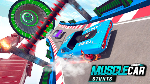 Muscle Car Stunts - Ramp Car ekran görüntüsü