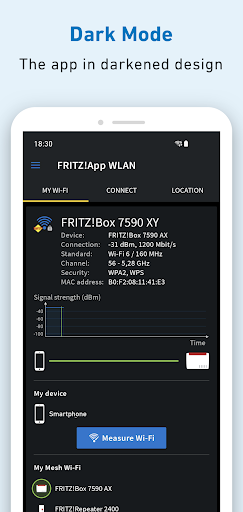 FRITZ!App Wi-Fi ekran görüntüsü