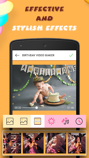 Video - Birthday Video Maker ekran görüntüsü