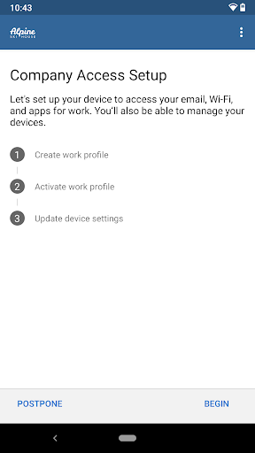 Intune Şirket Portalı ekran görüntüsü
