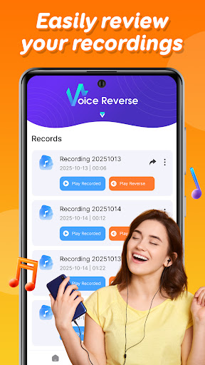 Funny Voice Reverse ekran görüntüsü