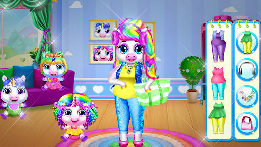 Unicorn Mommy & Baby Simulator ekran görüntüsü