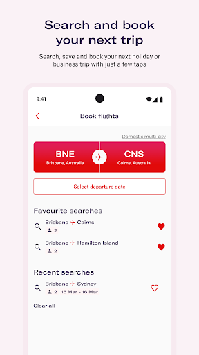 Virgin Australia ekran görüntüsü