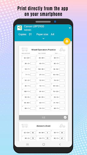 Kid Math: PDF Worksheet Maker ekran görüntüsü