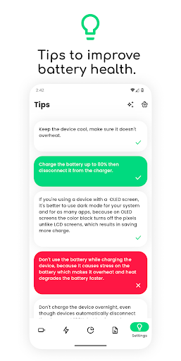 Electron: battery health info ekran görüntüsü