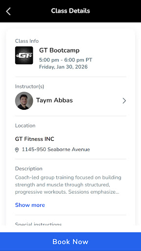 GT Fitness ekran görüntüsü