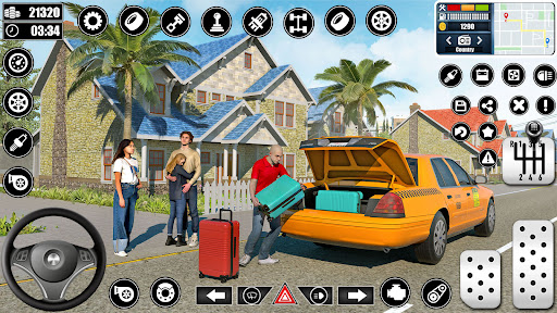 City Taxi Games Car Driving 3D ekran görüntüsü