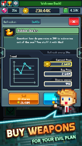 Tap Tap Evil: Idle Cash 8 bit ekran görüntüsü