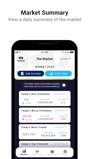 NCBCM Wealth Connect ekran görüntüsü