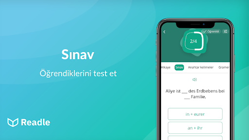 Almanca öğreniyorum: Readle ekran görüntüsü