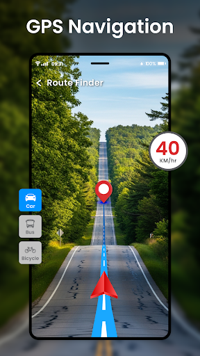 GPS Navigation- Easy Map Route ekran görüntüsü