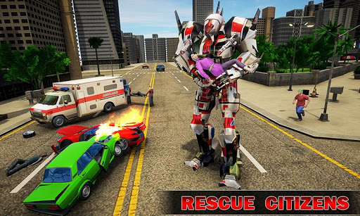Robot Car Games: Ambulance 3D ekran görüntüsü