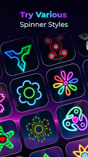 Glow Finger Spinner Doodle Art ekran görüntüsü