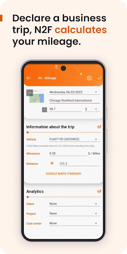 N2F - Expense Reports ekran görüntüsü