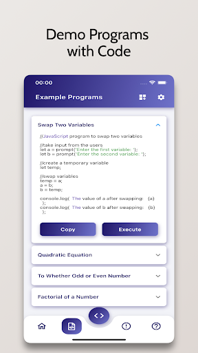 JavaScript Compiler - Run .js ekran görüntüsü