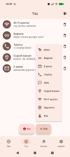 NFC Etiket Okuyucu ve Yazıcı ekran görüntüsü