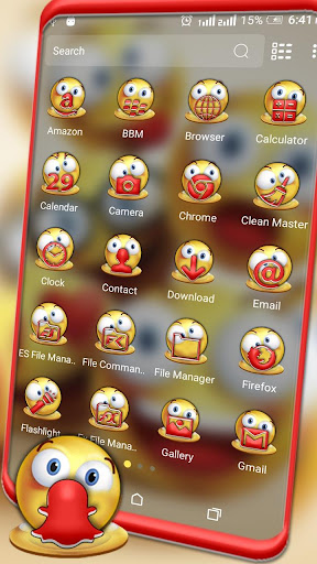 Happy Emoji Launcher Theme ekran görüntüsü