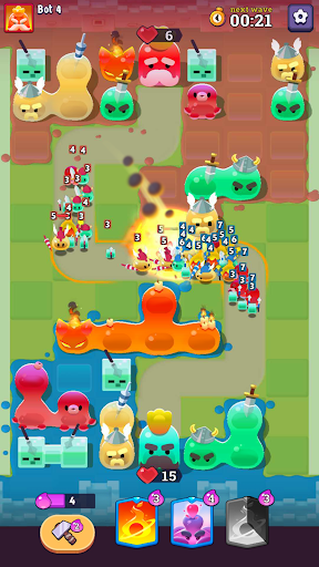 Slime Clash: Merge & TD Game ekran görüntüsü