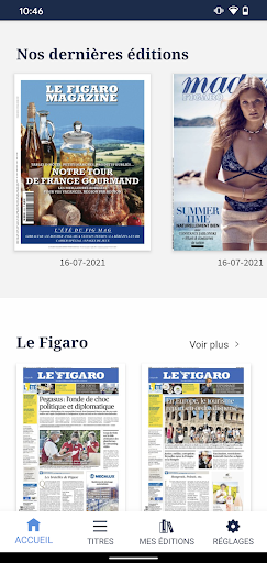 Kiosque Figaro: Journal ekran görüntüsü