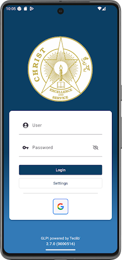 CHRIST UNIVERSITY - ITSM ekran görüntüsü