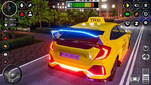 Crazy Car Driving: Taxi Games ekran görüntüsü