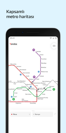 Yandex Metro ekran görüntüsü