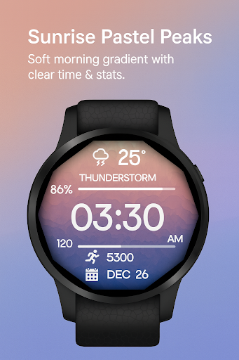 Mountain & Sea WatchFace ekran görüntüsü