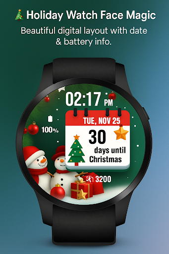 Christmas Tracker WatchFace ekran görüntüsü