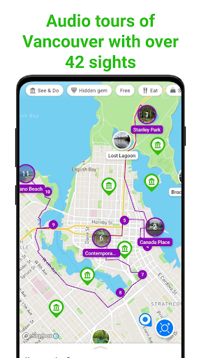 Vancouver SmartGuide ekran görüntüsü