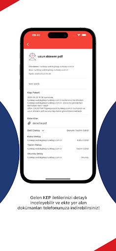 TÜRKKEP Mobil KEP ekran görüntüsü