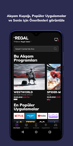Regal Smart Center ekran görüntüsü