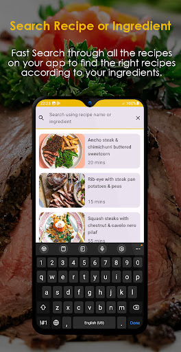 Steak Recipes Offline ekran görüntüsü
