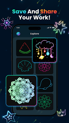 Magic Doodle: Glow Art Drawing ekran görüntüsü