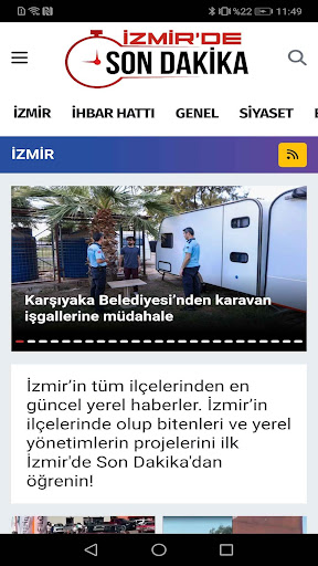 İzmir'de Son Dakika ekran görüntüsü