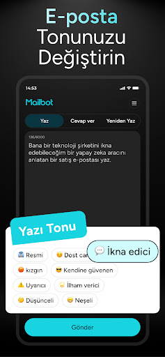 Mailbot - AI Email Writer ekran görüntüsü
