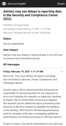 Microsoft 365 Admin ekran görüntüsü