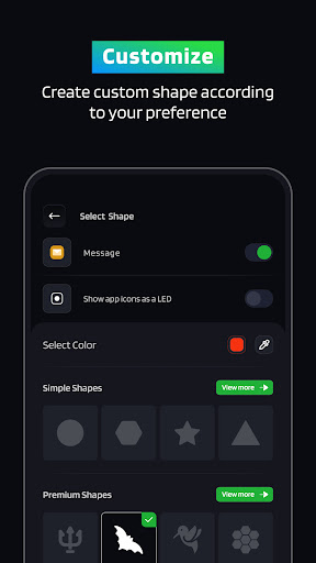 App Notification Edge Lighting ekran görüntüsü