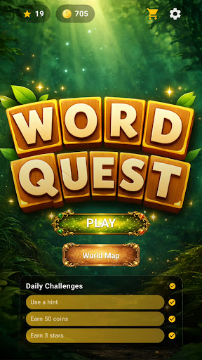 Word Quest: Brain Puzzle Game ekran görüntüsü