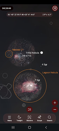 SkySafari 8 Pro ekran görüntüsü