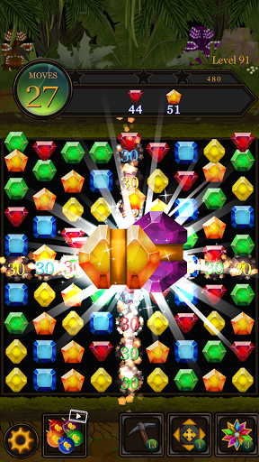 Secret Jungle - Match 3 Jewels ekran görüntüsü