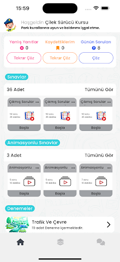 Çilek Sürücü Kursu ekran görüntüsü