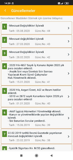İş Kanunu ekran görüntüsü