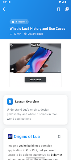 Learn Lua Programming ekran görüntüsü