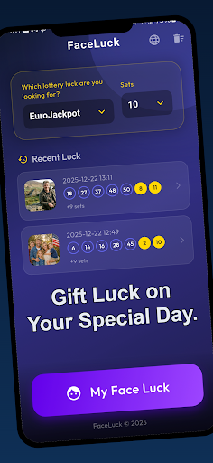 FaceLuck - AI Face Lottery ekran görüntüsü